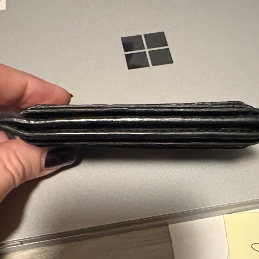 Kate Spade Black Leather Card Holder - Picture 2 of 6